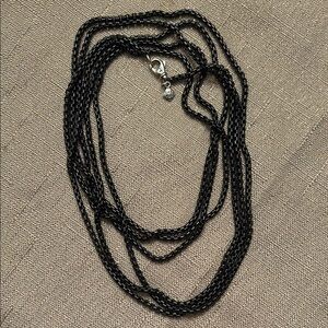 David Yurman Black Necklace with Minimalist Design